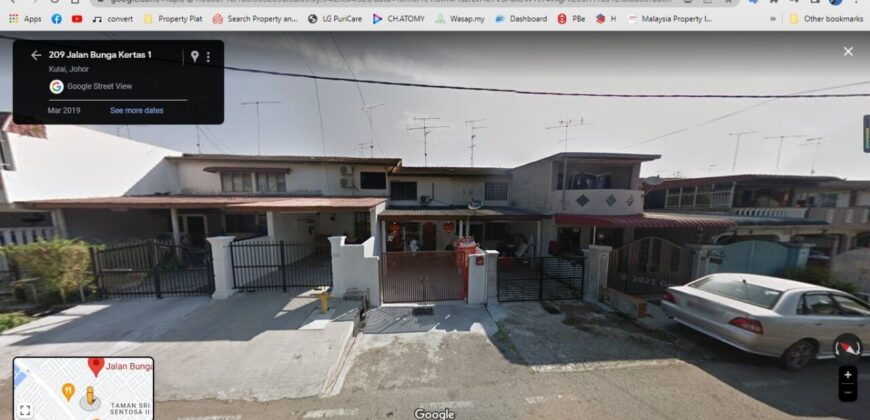 Double Storey Terrace Low Cost House for Sale Taman Muhibbah Kulai