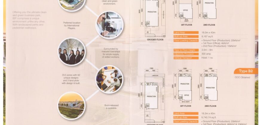 Nusajaya Iskandar Industrial Park Factory for Sale